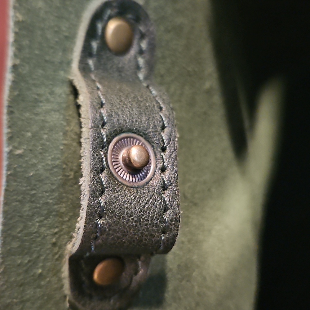 Portland Leather Goods Purse PLG OG Forest Green Mini Snap Crossbody Or Handheld - Picture 9 of 13